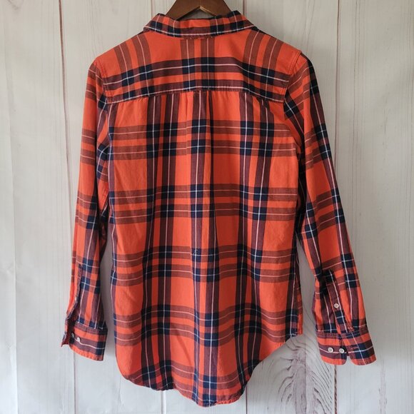 Stylus Plaid Women’s M, Long Sleeve Button-up Shirt, 100% Cotton, Like New - Picture 4 of 9